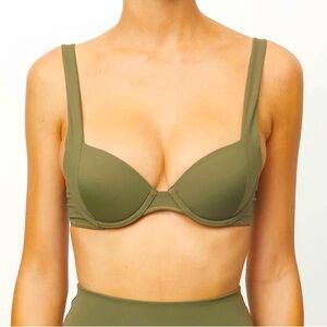 FINAL SALE FP It’s Now Cool Contour Boost Underwire Top in Green Carraway